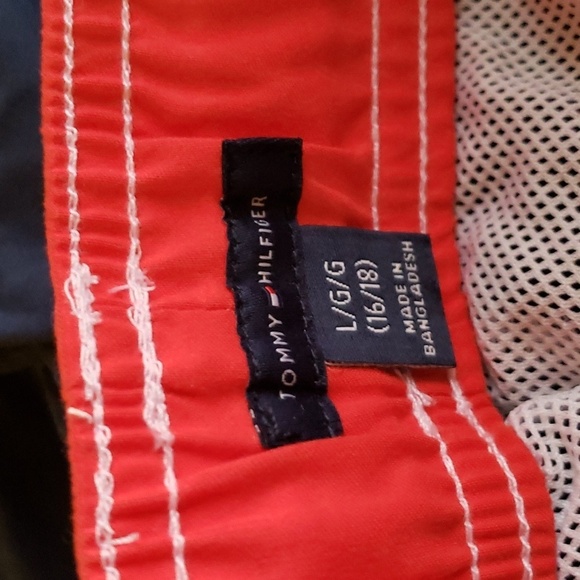 Tommy Hilfiger Swim Trunks with UPF 50+ Sun Protection in Flag Navy Blazer 16/18 - Picture 7 of 10